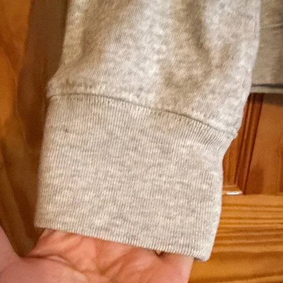 J.Crew wide collar, pullover sweatshirt with button detail in cloudspun fleece - Picture 7 of 9